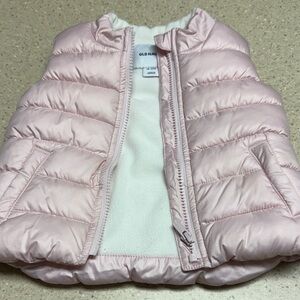 Old Navy Light Pink Kids Puffer Vest 18-24 months NWOT